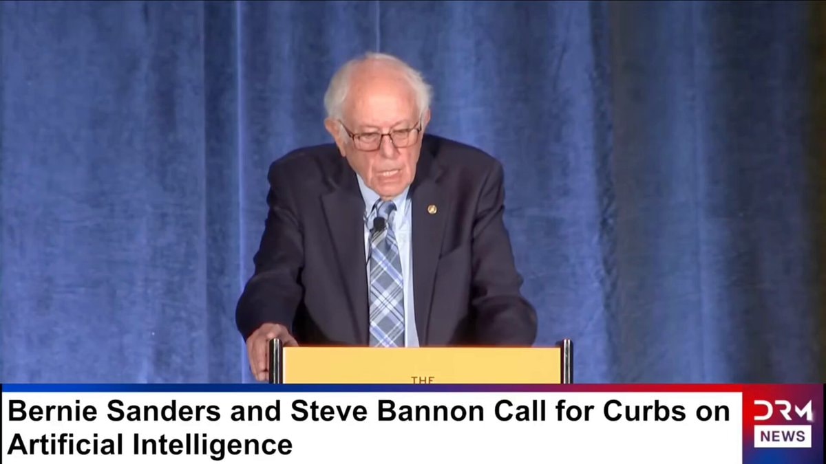 Bernie Sanders and Steve Bannon AI curbs