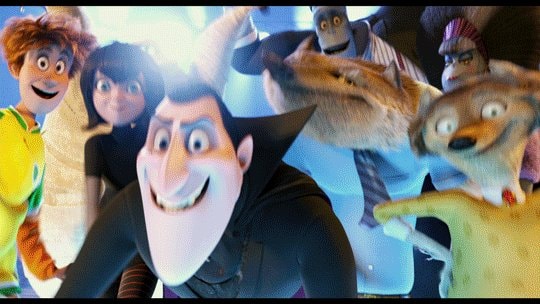 Hotel Transylvania characters dancing GIF