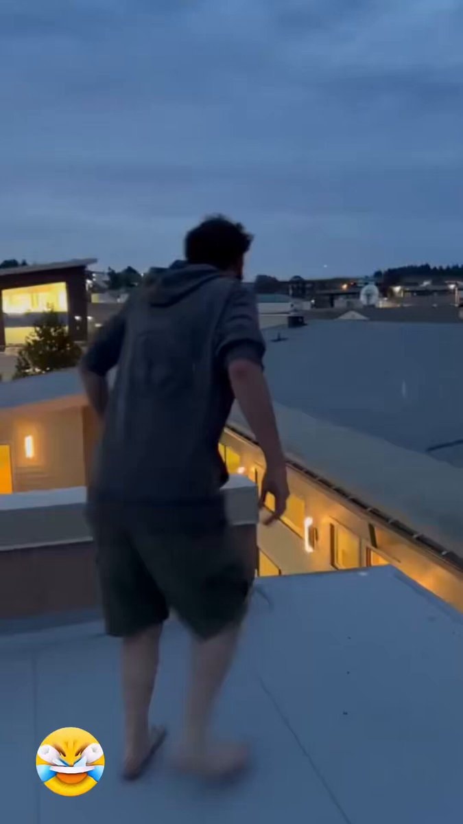 rooftop jump attempt