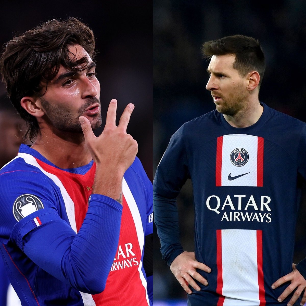 Ferran Torres vs Lionel Messi PSG hat-trick