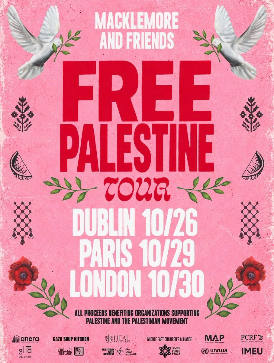 Macklemore Free Palestine Tour Dates