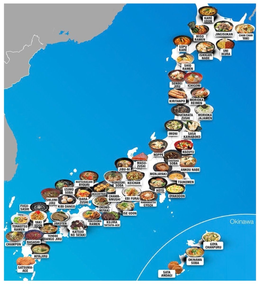 Japan Food Map