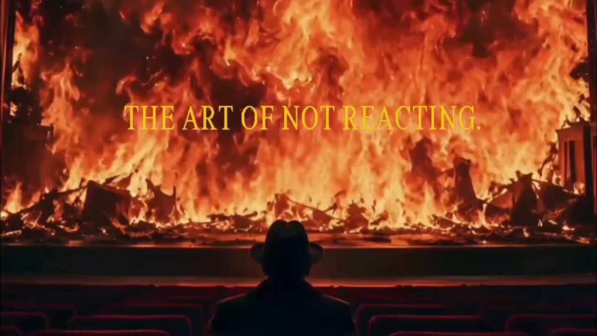 The Art of Not Reacting