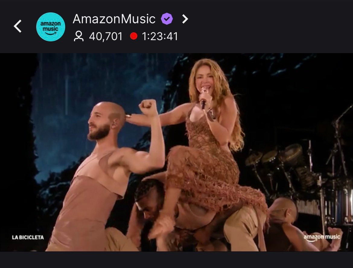 Shakira Live From Madrid Twitch