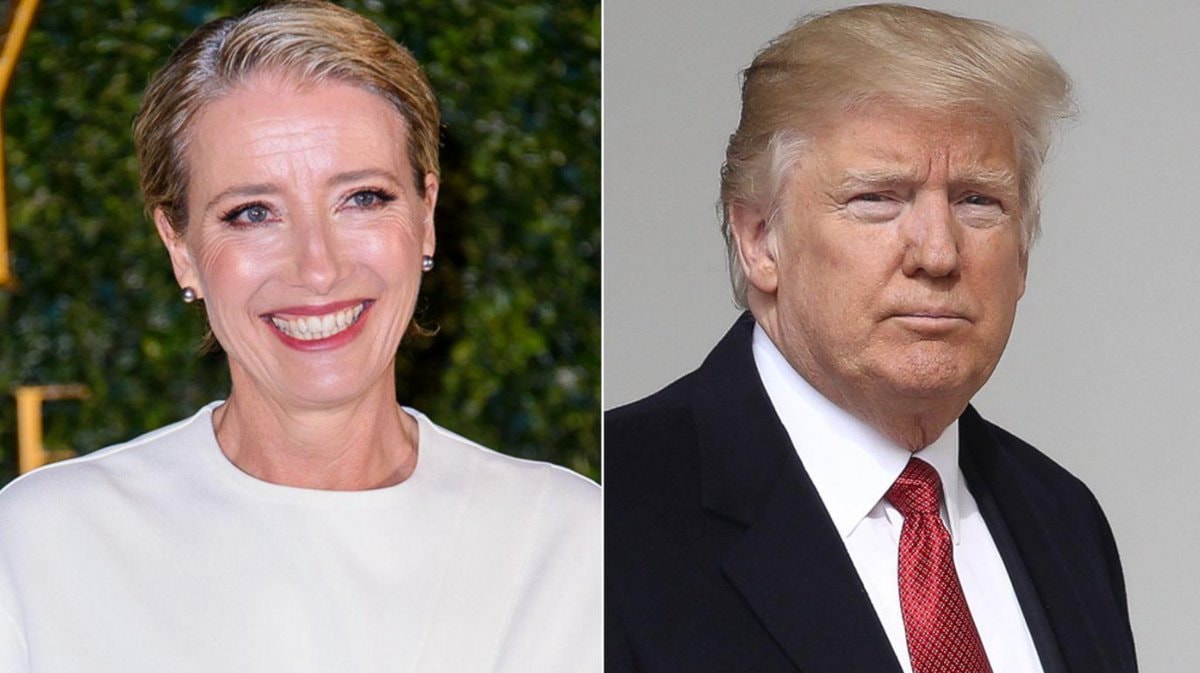 Emma Thompson on Trump's Primary Colors phone call