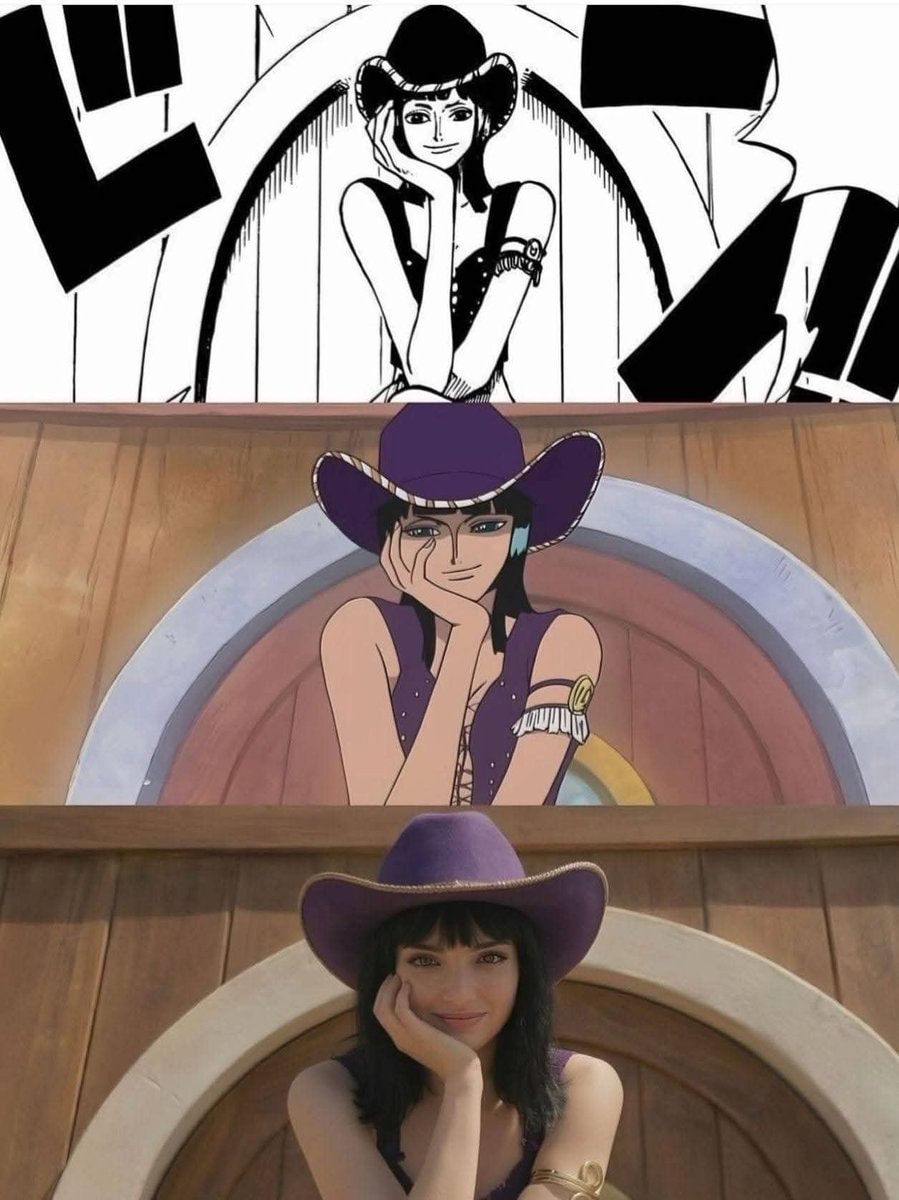 Nico Robin manga anime live-action comparison