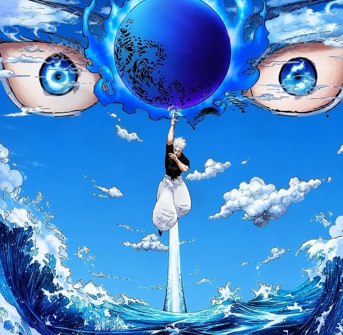 Anime character reaching for glowing orb