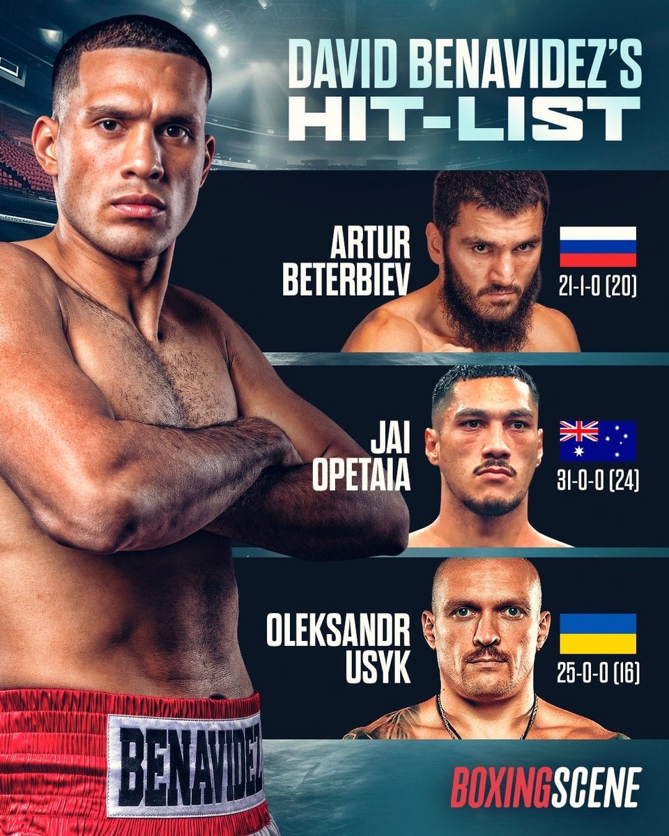 David Benavidez three opponents