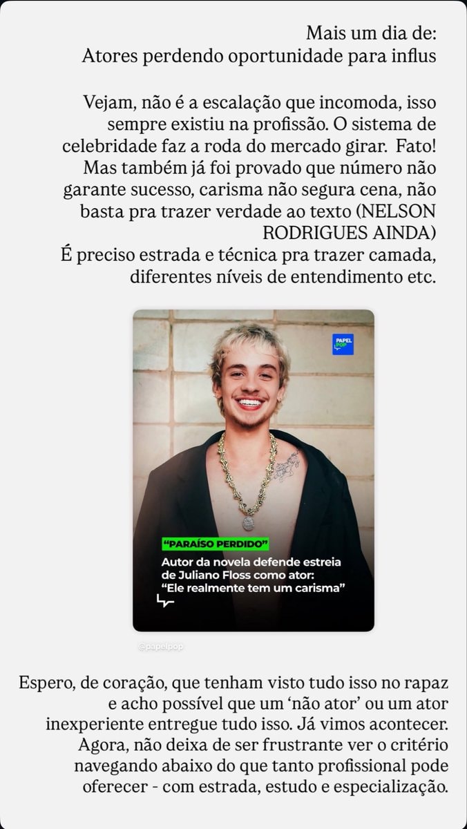 Bruno Fagundes on Juliano Floss Globoplay casting (photo 2 of 2) Bruno Fagundes on Juliano Floss Globoplay casting (photo 2 of 2)