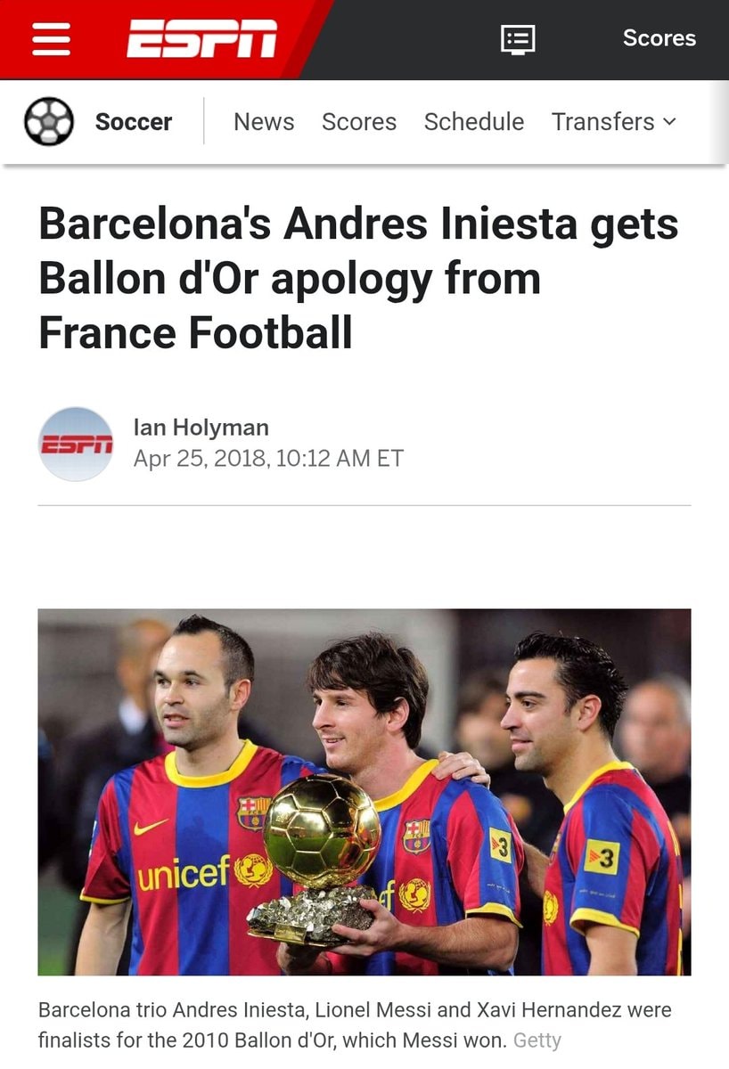 Iniesta Messi Xavi with the trophy