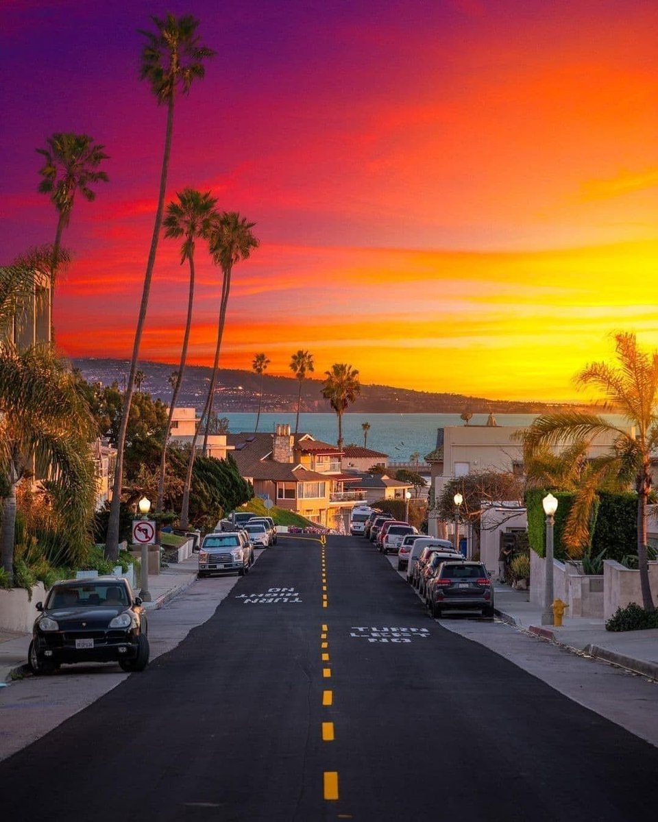 Los Angeles sunset street Los Angeles sunset street