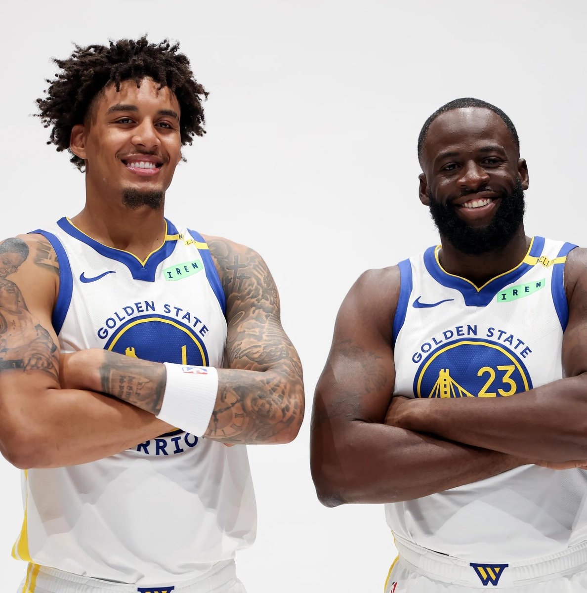 Draymond Green and Yaxel Lendeborg Draymond Green and Yaxel Lendeborg