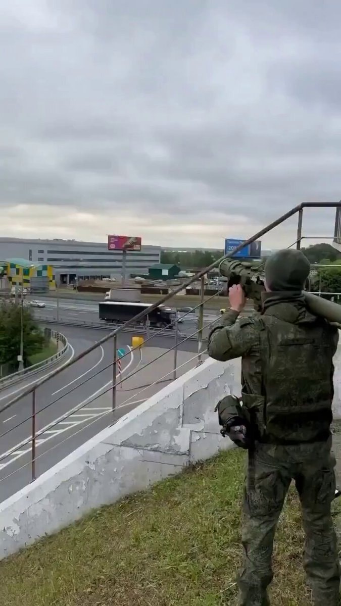 Russian soldier shoots down Ukrainian drone