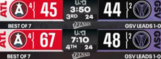 Dream vs Valkyries Game 2 scoring run