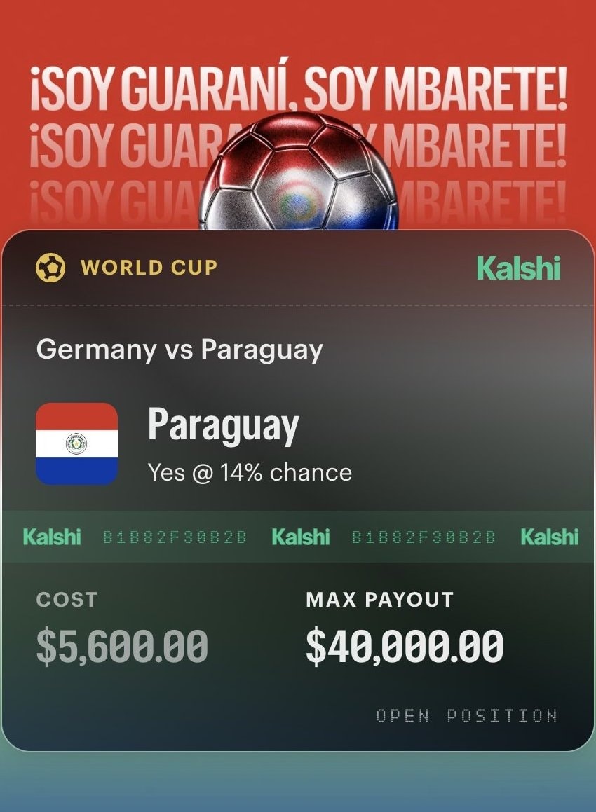 Paraguay Germany upset $40,000 payout (photo 2 of 2)