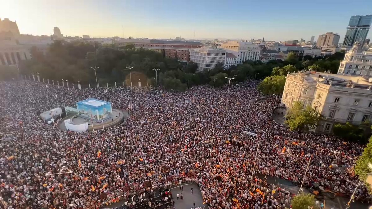 Madrid Plaza de Cibeles Ceuta rally