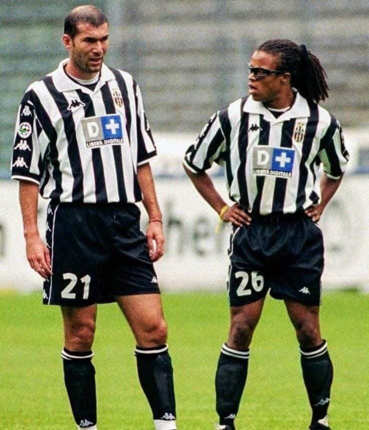 Zinedine Zidane and Edgar Davids Juventus