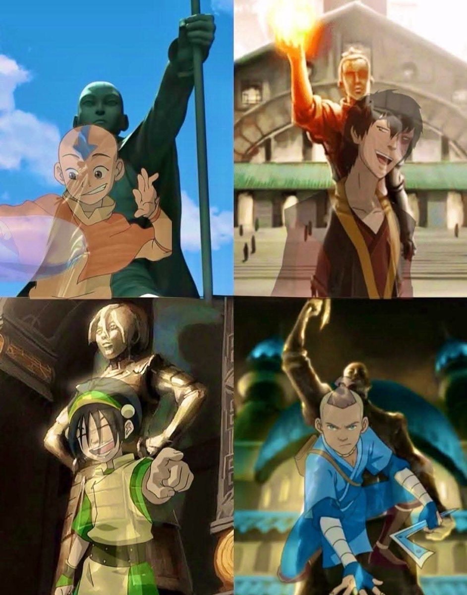 Avatar The Last Airbender legends collage