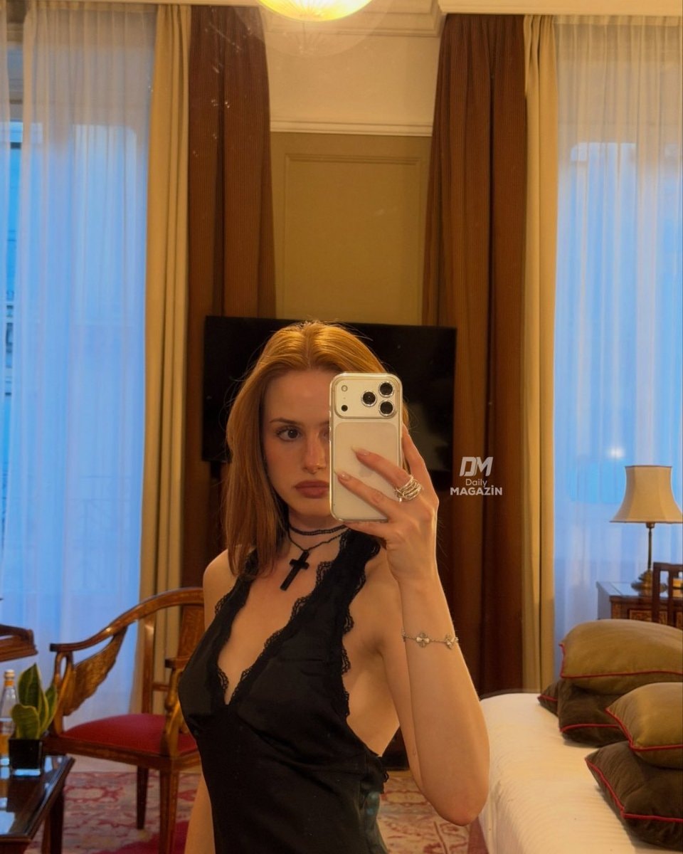 Madelaine Petsch Riverdale black mini dress (photo 2 of 2)