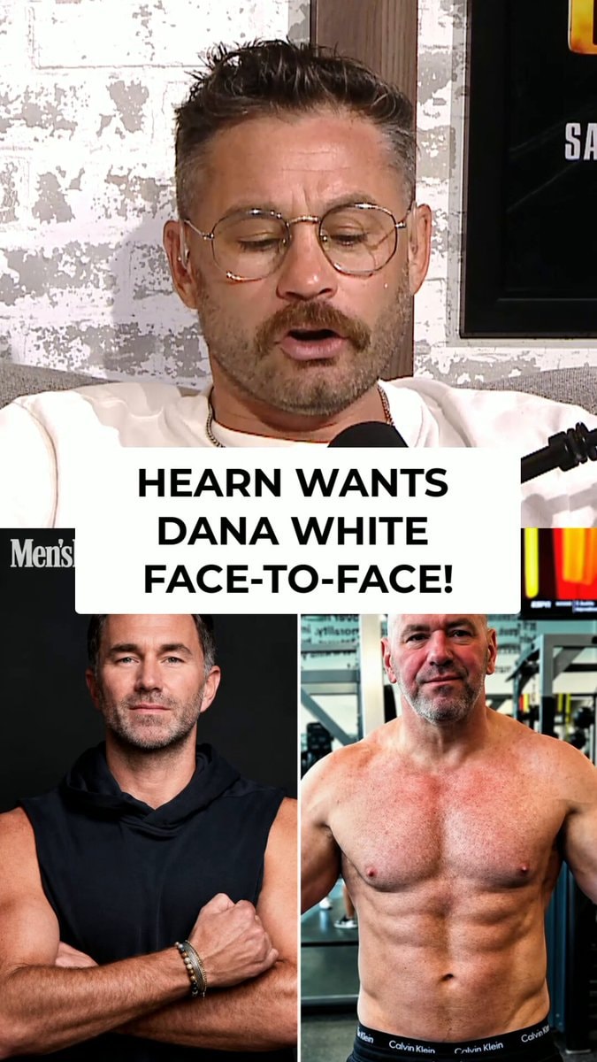 Eddie Hearn Dana White Joshua Fury confrontation