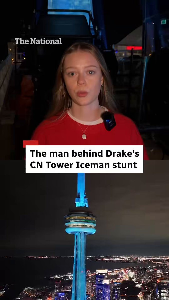 Drake CN Tower stunt 🤯