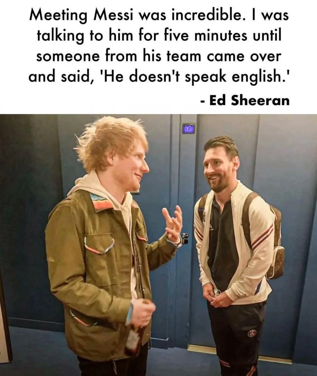 Ed Sheeran Messi meet