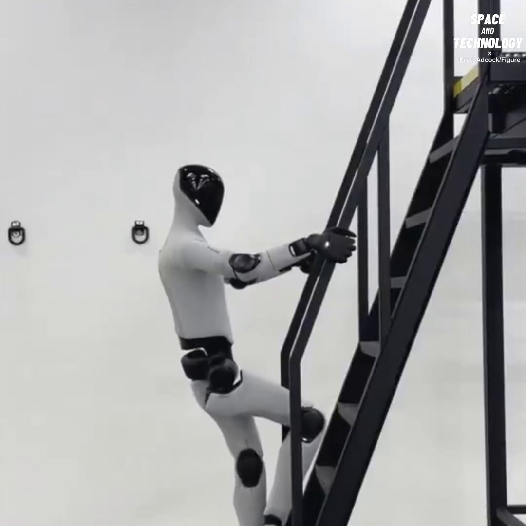 Figure 03 climbs ladder autonomously