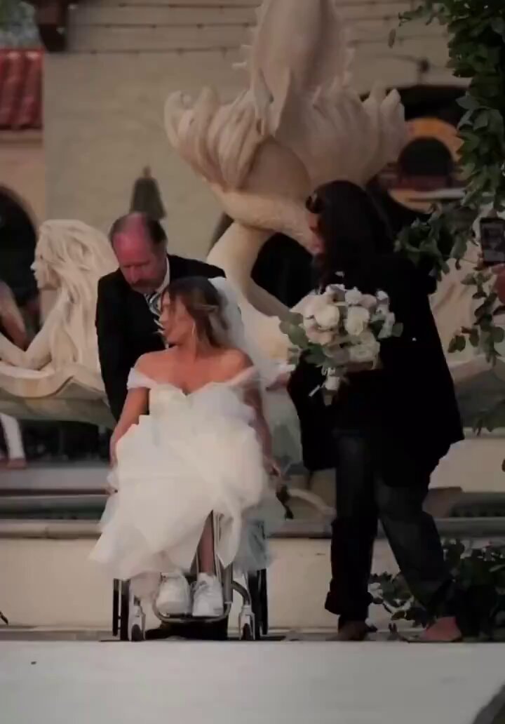 paralyzed bride wedding moment
