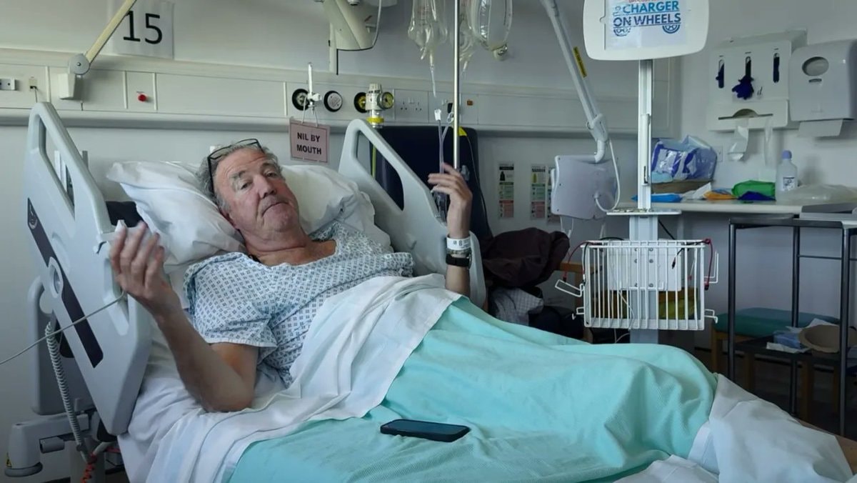 Jeremy Clarkson hospital bed
