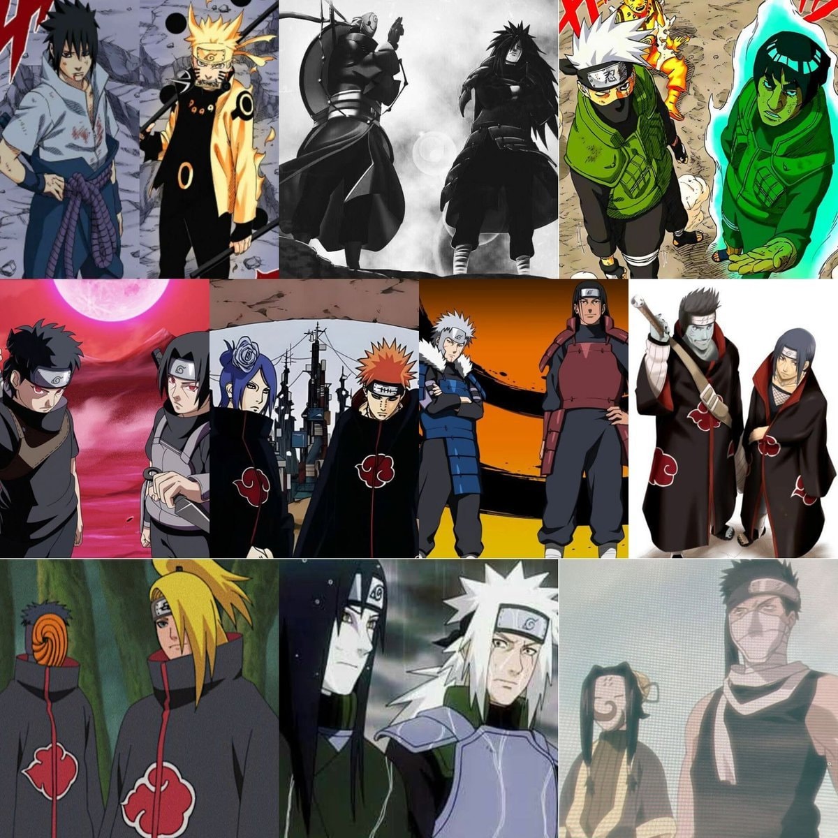 Naruto character duos