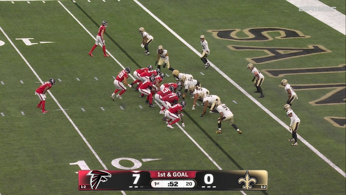 Falcons vs Saints Bijan Robinson TDs