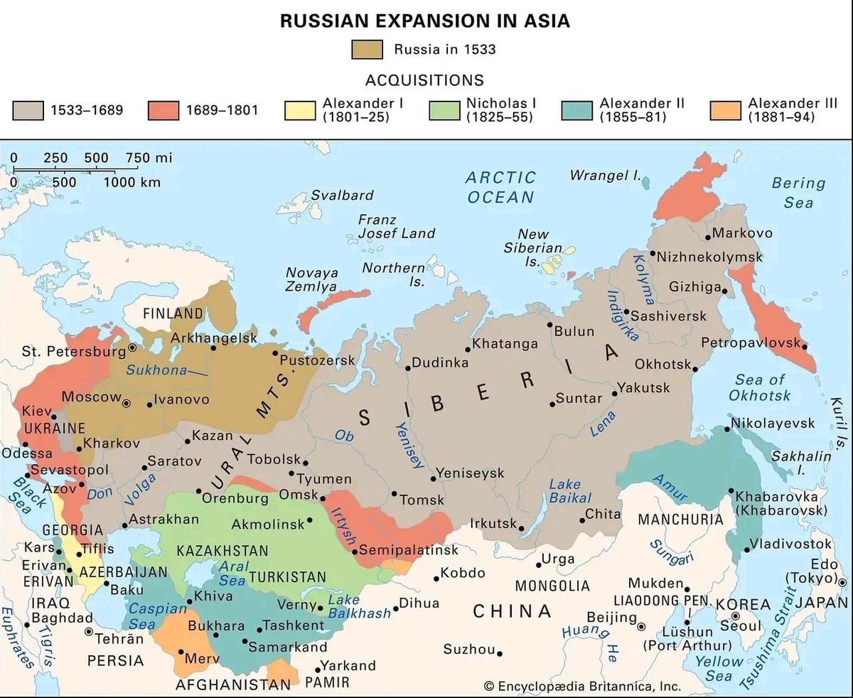 Russian Expansion in Asia 1533–1894