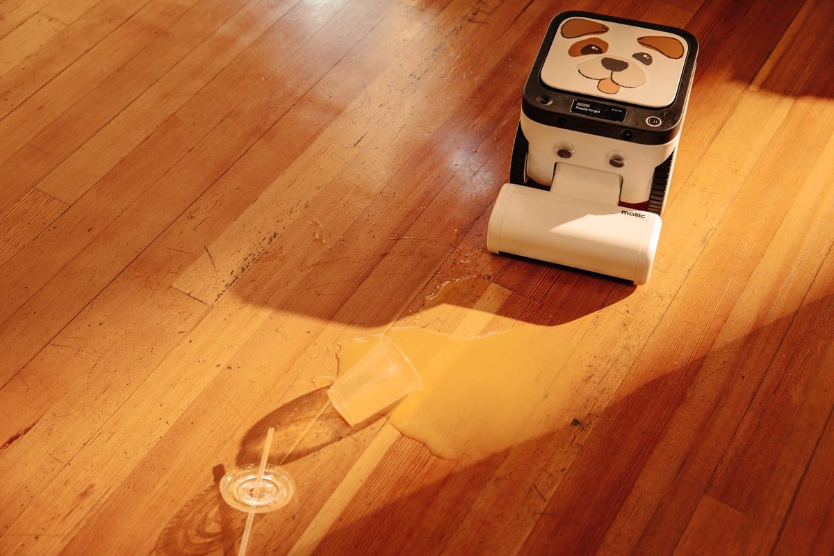 Robot vacuum with paw prints (photo 2 of 2)