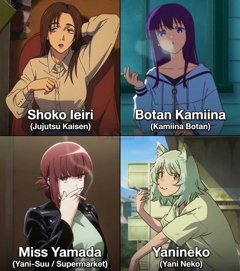 2026 exhausted anime women collage