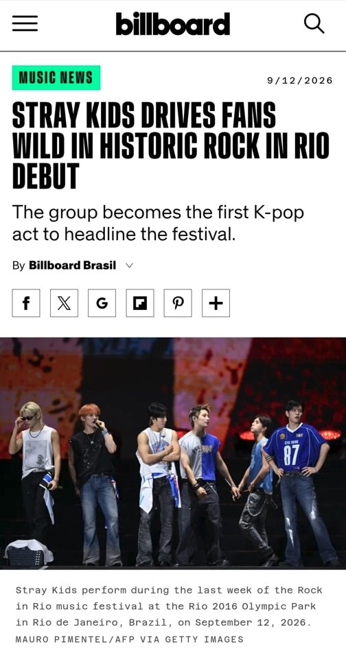 Stray Kids Palco Mundo Rock In Rio (photo 2 of 2)