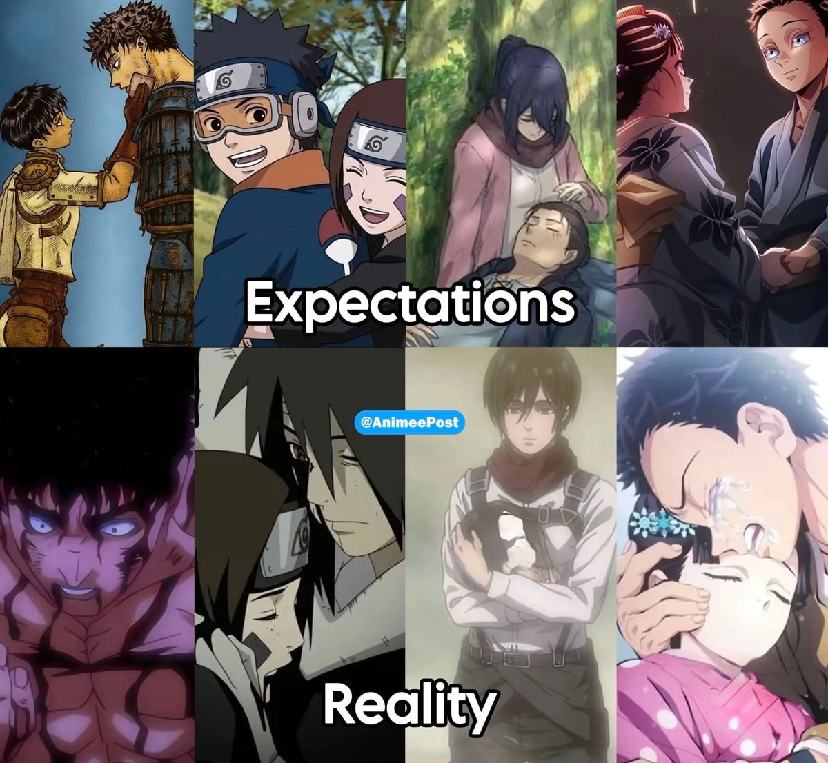 Berserk Naruto Demon Slayer expectations vs reality
