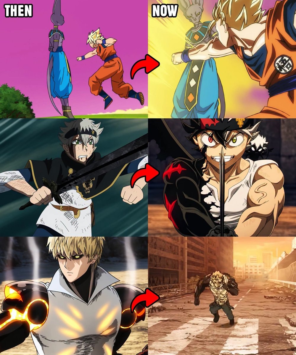 Goku Asta Genos THEN NOW evolution