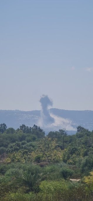 Israeli airstrikes on southern Lebanon