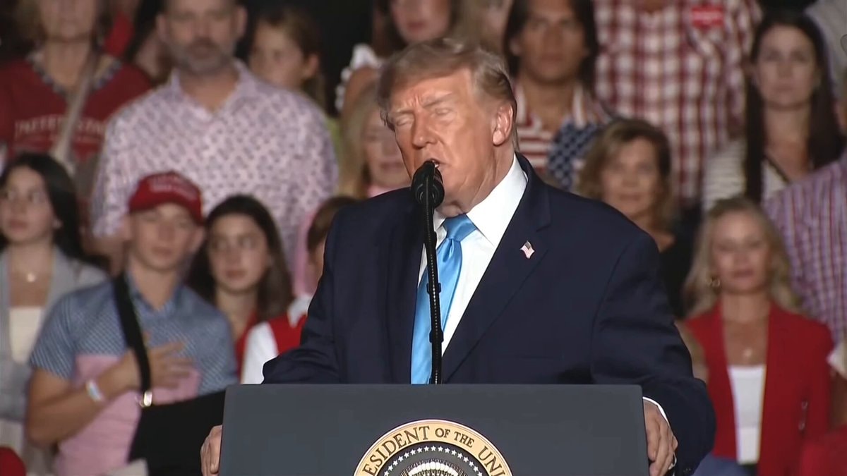 Trump on Obamacare fraud at rally