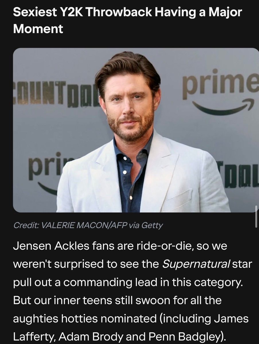 Jensen Ackles Sexiest Y2K Throwback #TheBoys (photo 2 of 2)