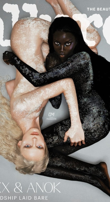Alex Consani and Anok Yai magazine shoot