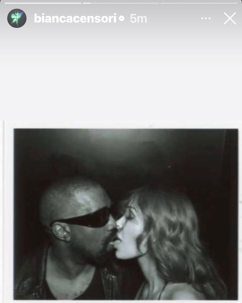 Ye Bianca Censori IG kiss (photo 1 of 2)