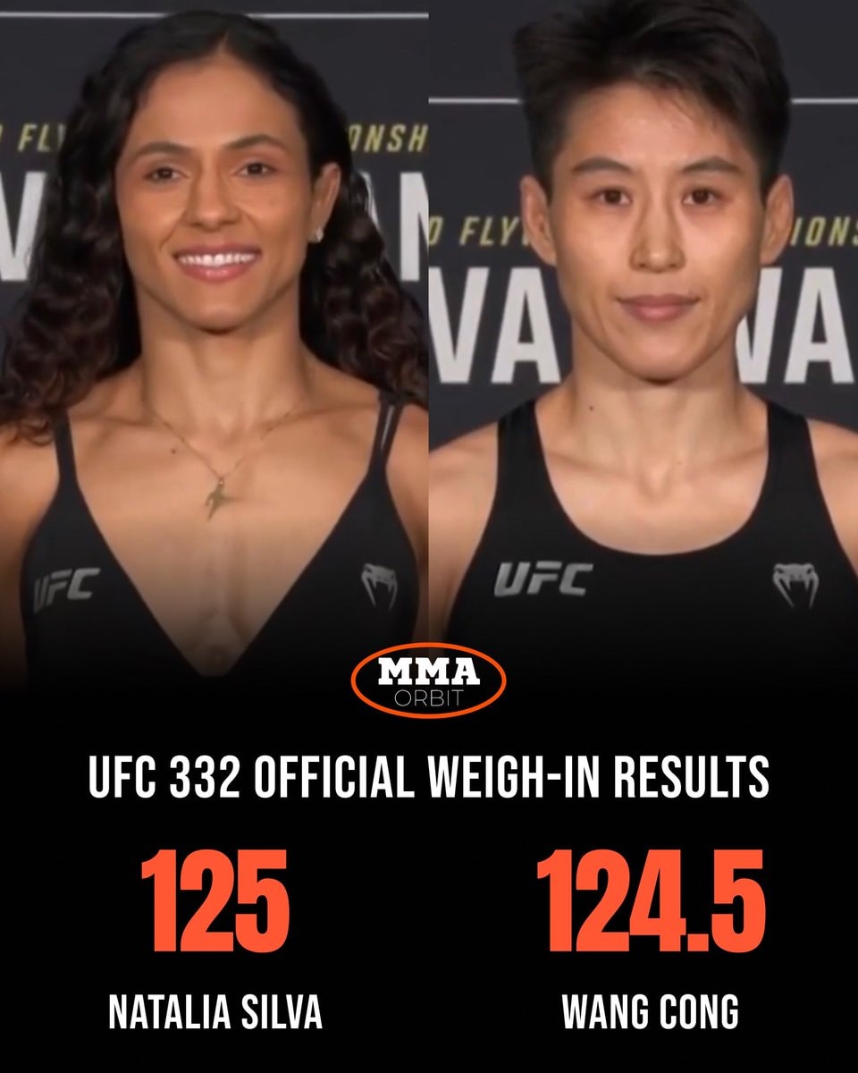 UFC332 weigh-in results Salt Lake City