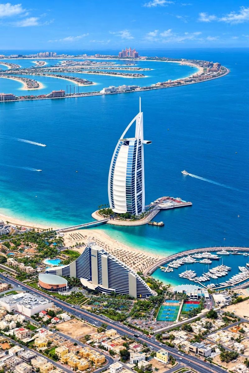 dubai uae aerial view dubai uae aerial view