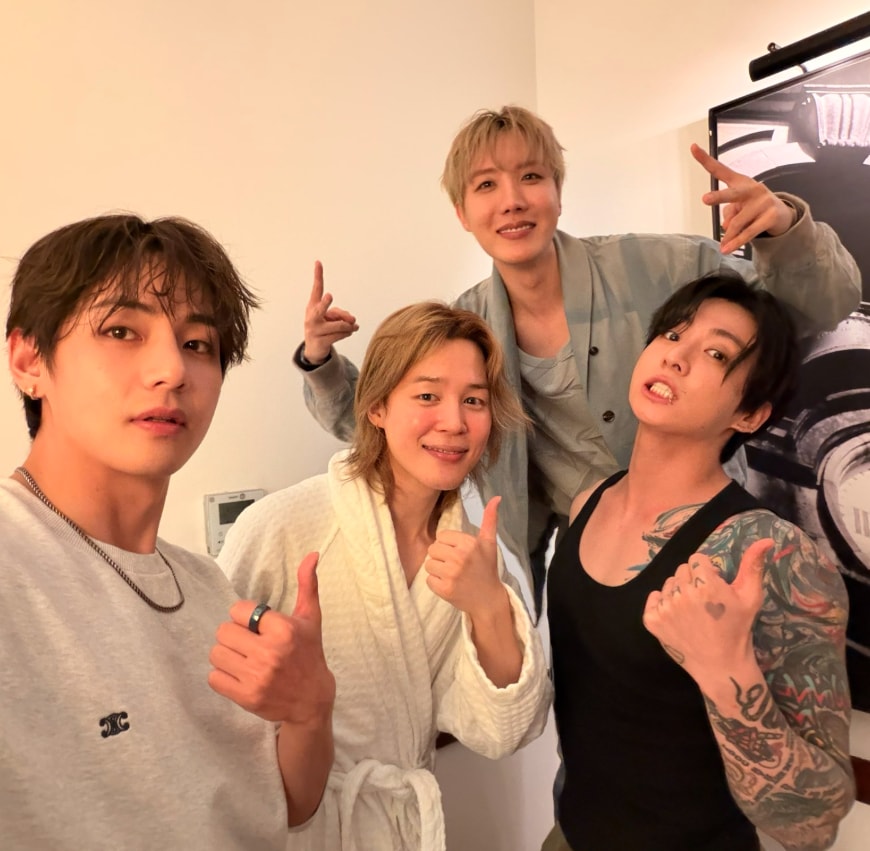 BTS Taehyung Jimin J-Hope Jungkook photos