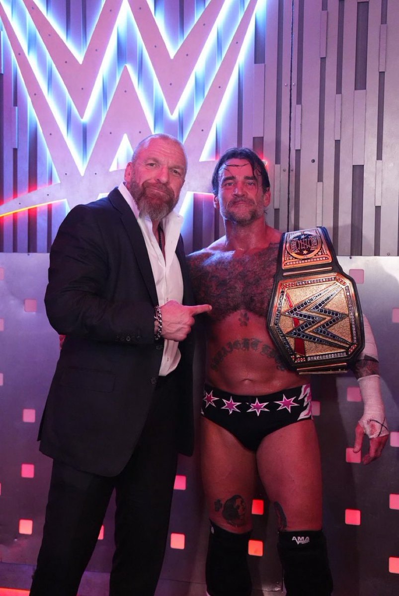Triple H CM Punk Undisputed WWE Champion