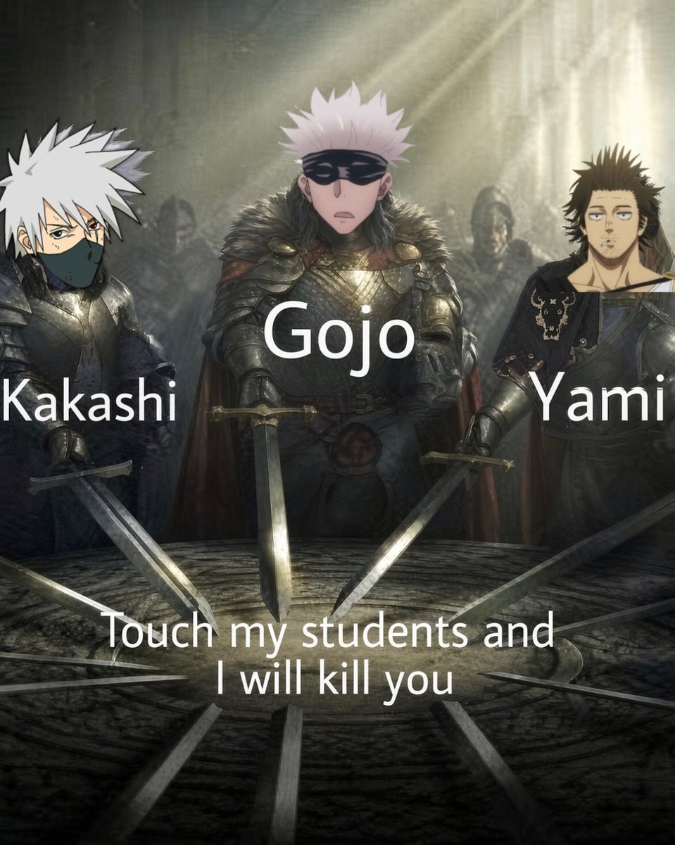 Kakashi Gojo Yami meme