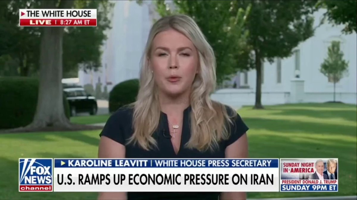 Karoline Leavitt White House Iran statement