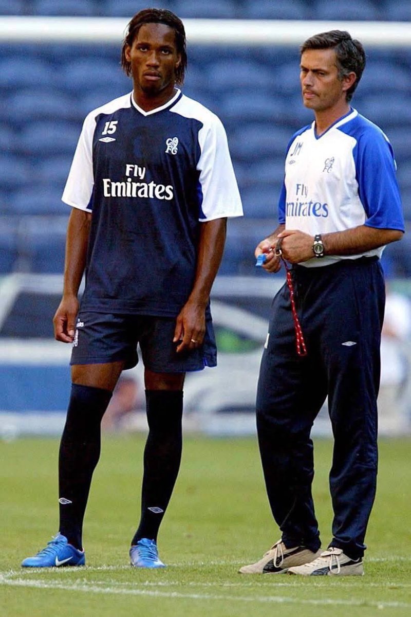 Mourinho and Drogba at Chelsea