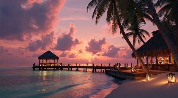 sunset in Maldives (photo 2 of 2)
